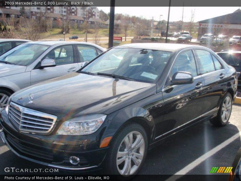 Black / Black 2009 Mercedes-Benz C 300 Luxury