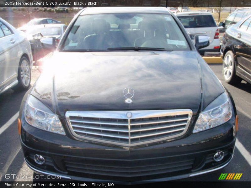 Black / Black 2009 Mercedes-Benz C 300 Luxury