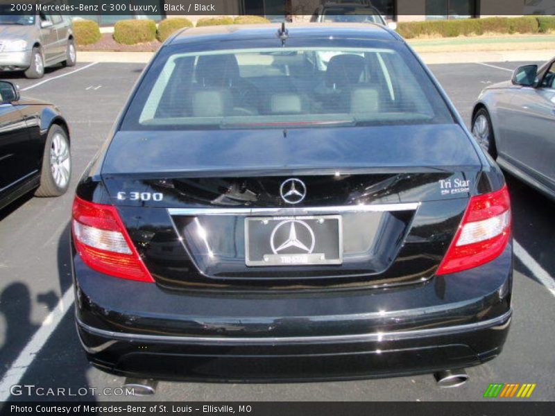 Black / Black 2009 Mercedes-Benz C 300 Luxury