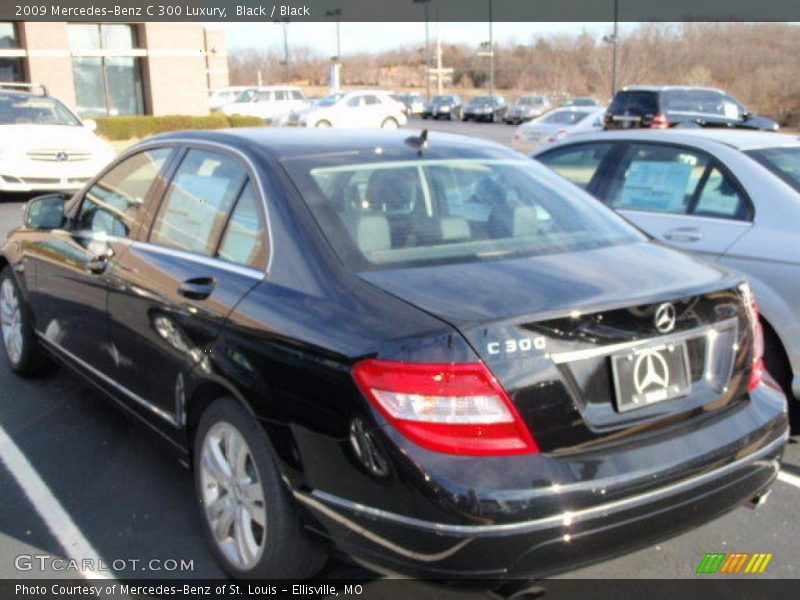 Black / Black 2009 Mercedes-Benz C 300 Luxury