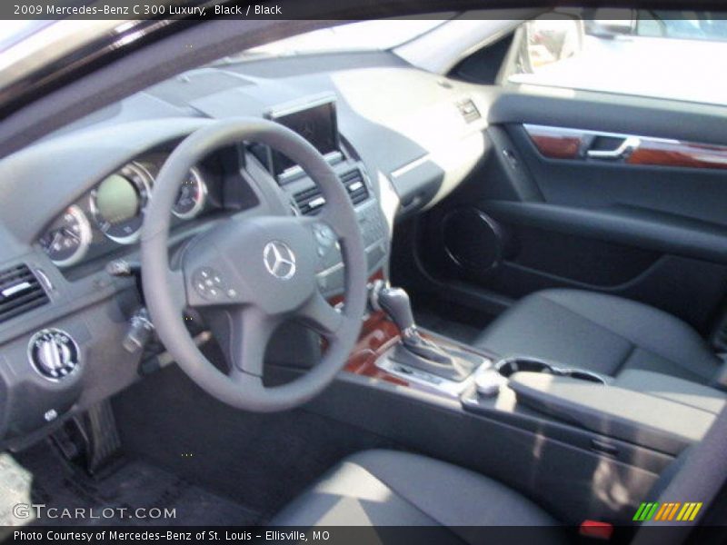 Black / Black 2009 Mercedes-Benz C 300 Luxury