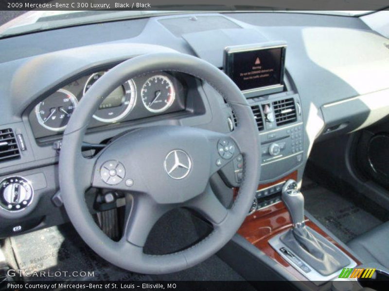 Black / Black 2009 Mercedes-Benz C 300 Luxury