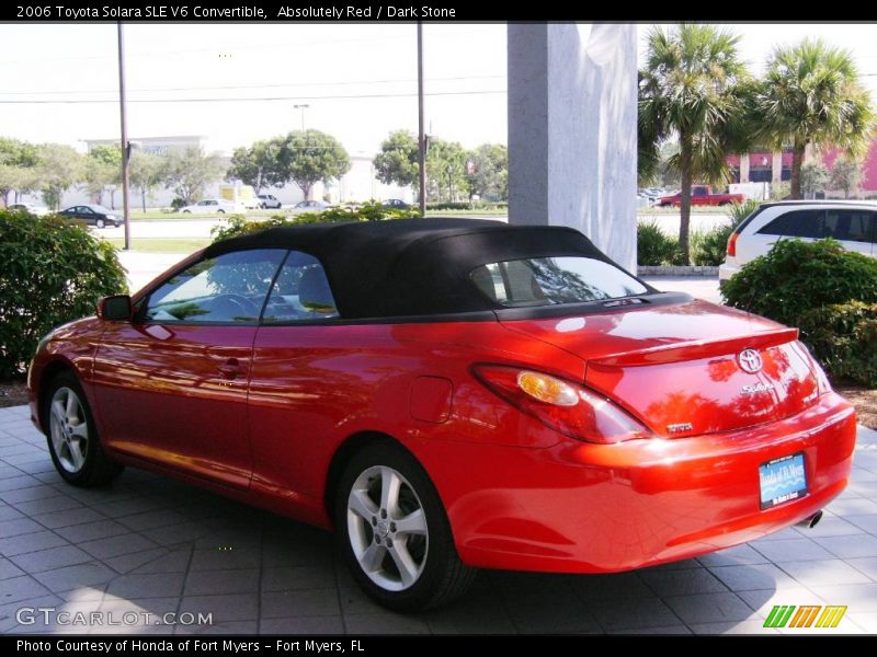 Absolutely Red / Dark Stone 2006 Toyota Solara SLE V6 Convertible