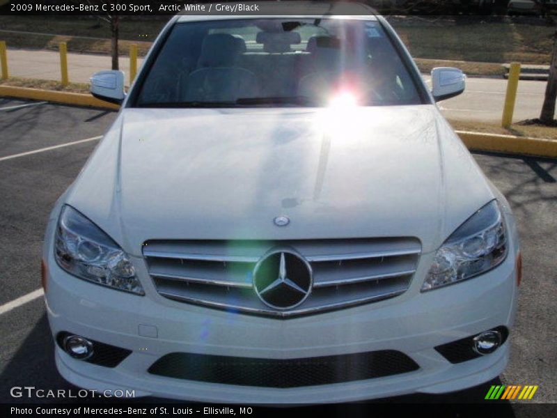 Arctic White / Grey/Black 2009 Mercedes-Benz C 300 Sport