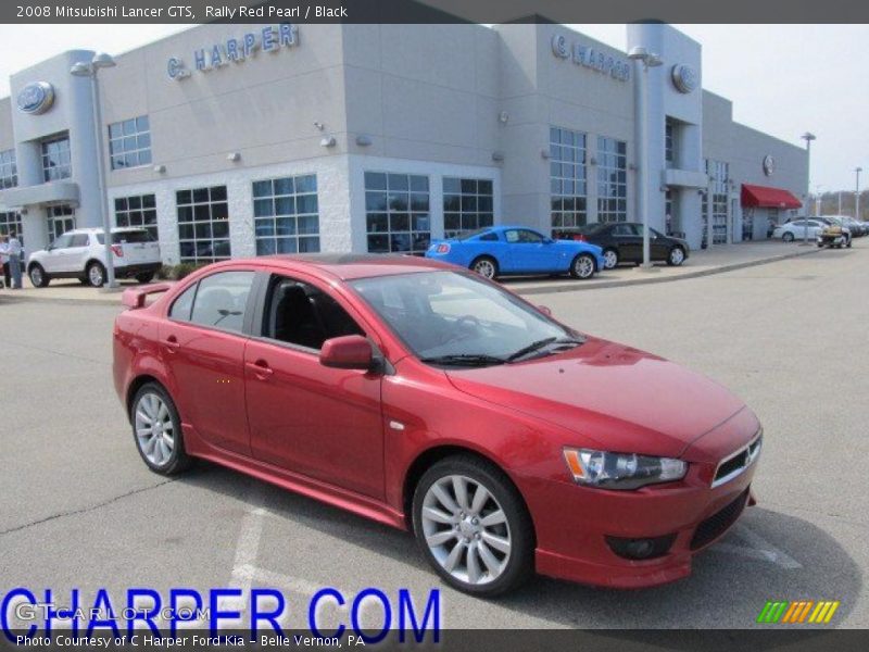 Rally Red Pearl / Black 2008 Mitsubishi Lancer GTS