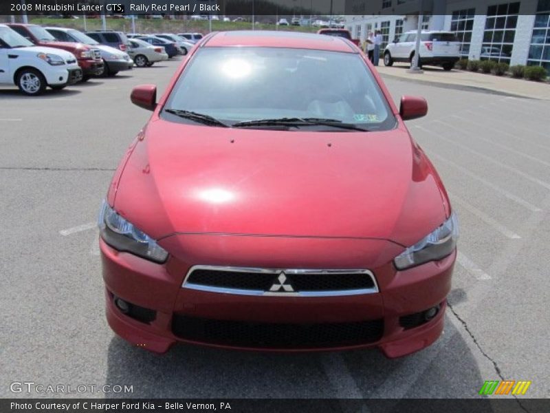 Rally Red Pearl / Black 2008 Mitsubishi Lancer GTS