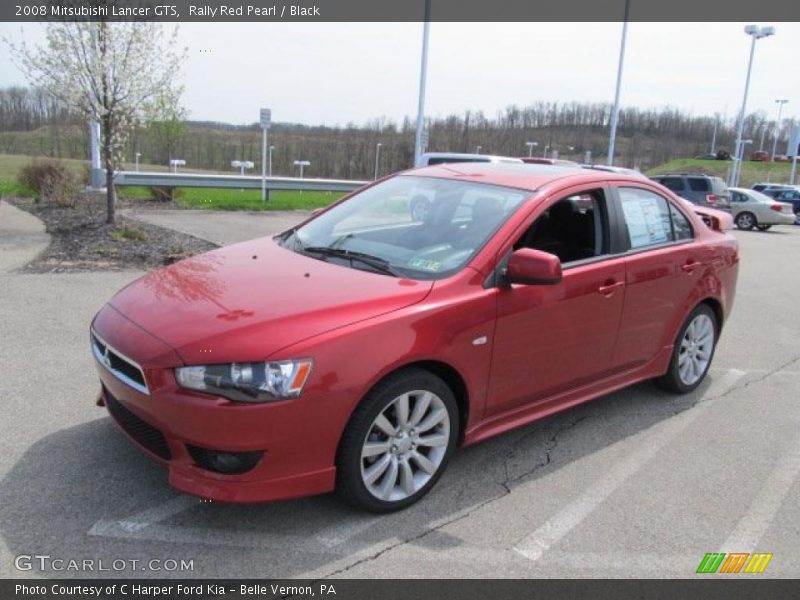 Rally Red Pearl / Black 2008 Mitsubishi Lancer GTS