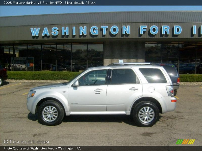 Silver Metallic / Black 2008 Mercury Mariner V6 Premier 4WD