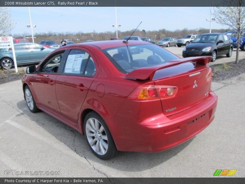 Rally Red Pearl / Black 2008 Mitsubishi Lancer GTS