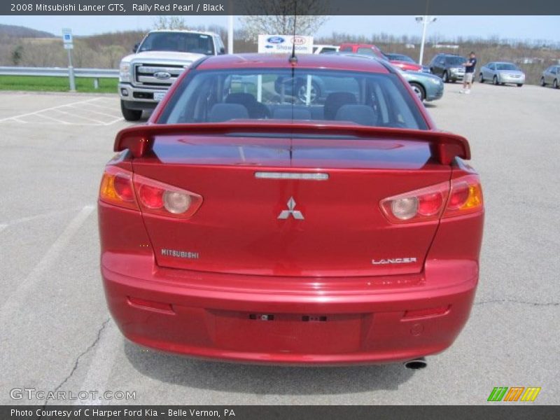 Rally Red Pearl / Black 2008 Mitsubishi Lancer GTS