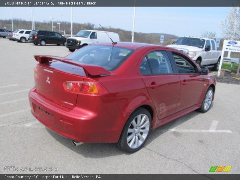 Rally Red Pearl / Black 2008 Mitsubishi Lancer GTS
