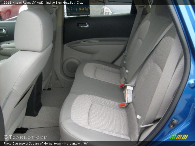 Indigo Blue Metallic / Gray 2011 Nissan Rogue SV AWD