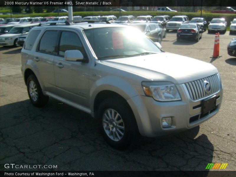 Silver Metallic / Black 2008 Mercury Mariner V6 Premier 4WD