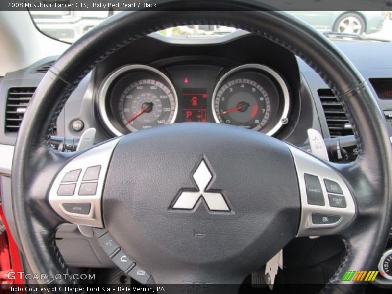 Rally Red Pearl / Black 2008 Mitsubishi Lancer GTS
