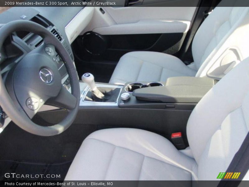 Arctic White / Grey/Black 2009 Mercedes-Benz C 300 Sport