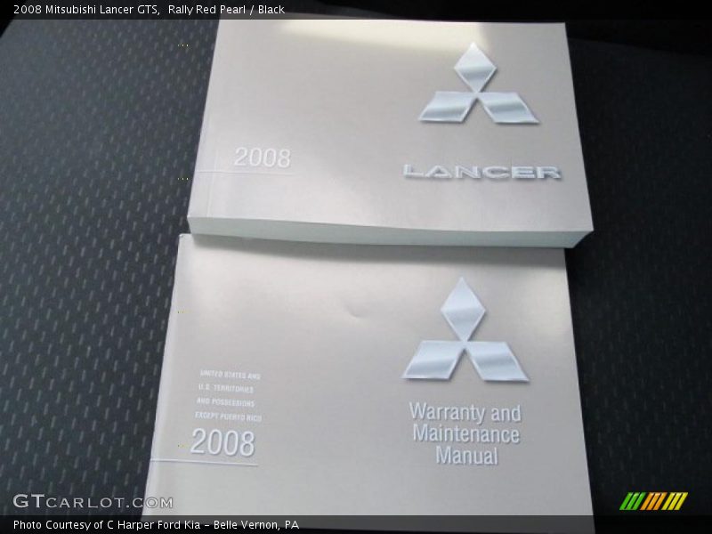 Rally Red Pearl / Black 2008 Mitsubishi Lancer GTS