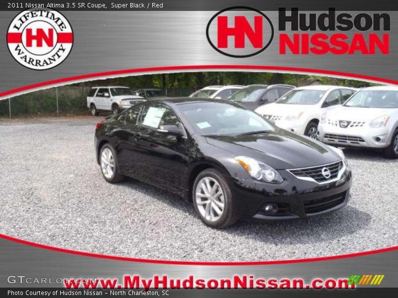 Super Black / Red 2011 Nissan Altima 3.5 SR Coupe