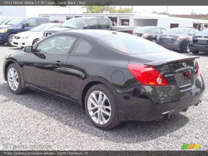 Super Black / Red 2011 Nissan Altima 3.5 SR Coupe