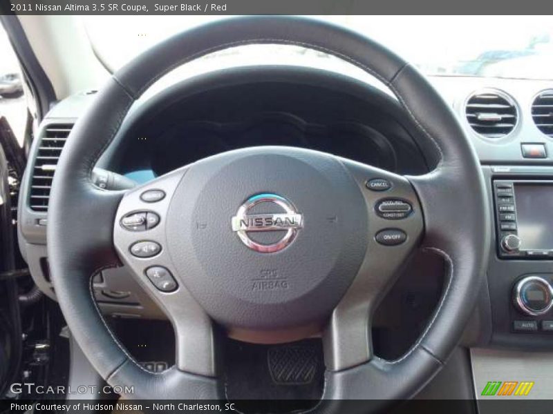 Super Black / Red 2011 Nissan Altima 3.5 SR Coupe