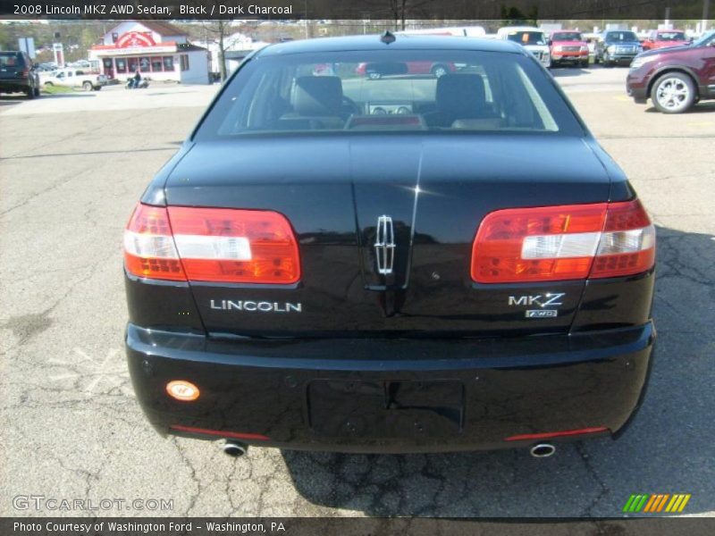 Black / Dark Charcoal 2008 Lincoln MKZ AWD Sedan
