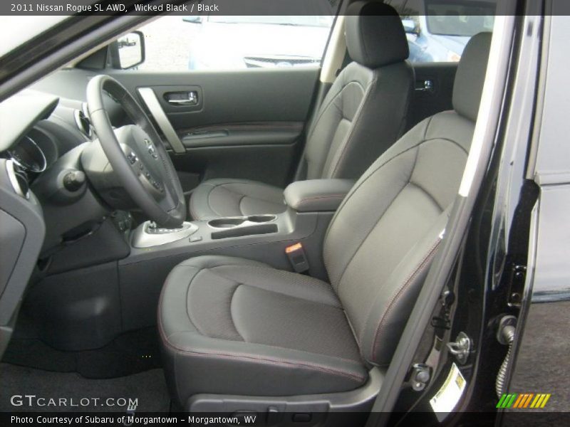 Wicked Black / Black 2011 Nissan Rogue SL AWD