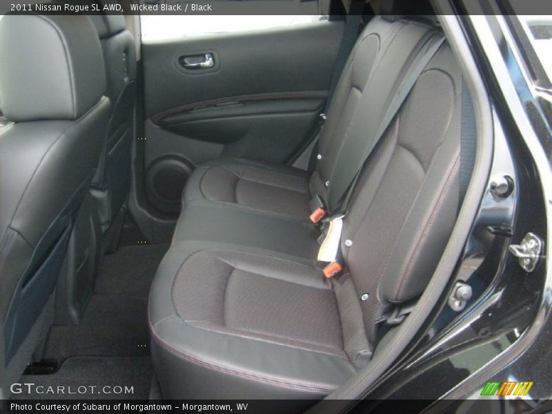 Wicked Black / Black 2011 Nissan Rogue SL AWD