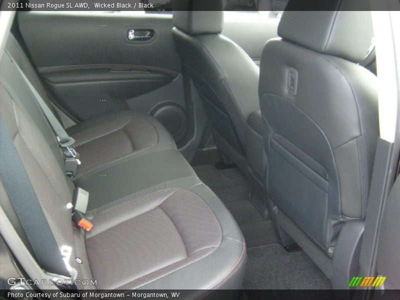 Wicked Black / Black 2011 Nissan Rogue SL AWD
