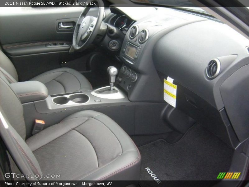 Wicked Black / Black 2011 Nissan Rogue SL AWD