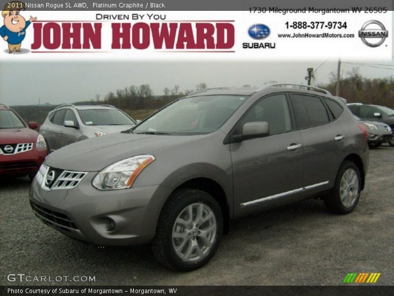 Platinum Graphite / Black 2011 Nissan Rogue SL AWD
