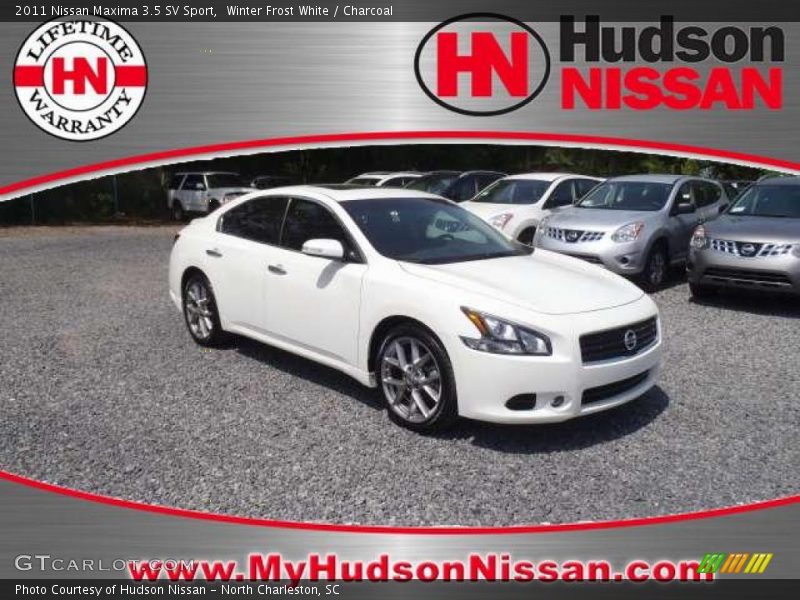 Winter Frost White / Charcoal 2011 Nissan Maxima 3.5 SV Sport