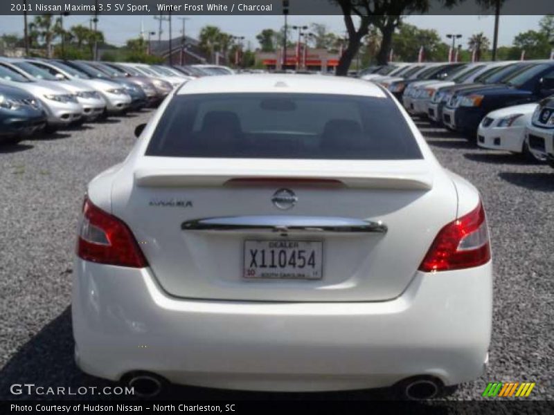 Winter Frost White / Charcoal 2011 Nissan Maxima 3.5 SV Sport