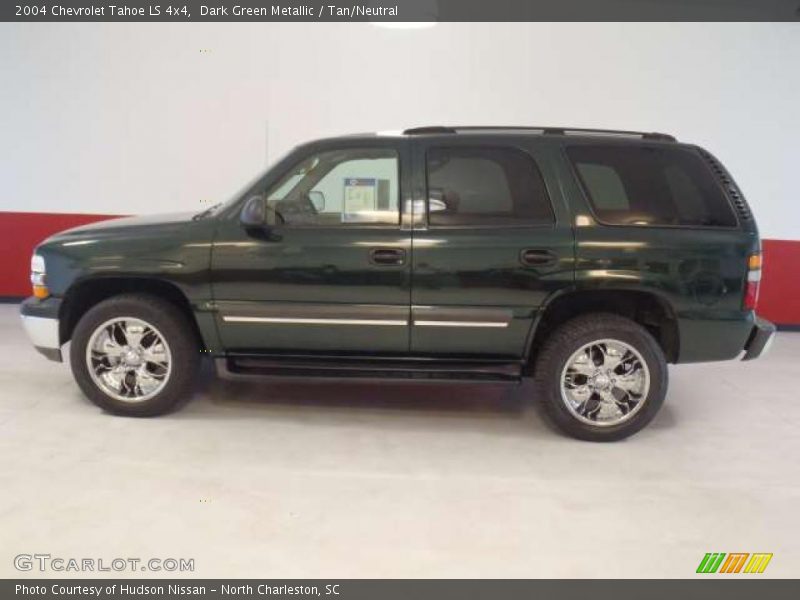 Dark Green Metallic / Tan/Neutral 2004 Chevrolet Tahoe LS 4x4