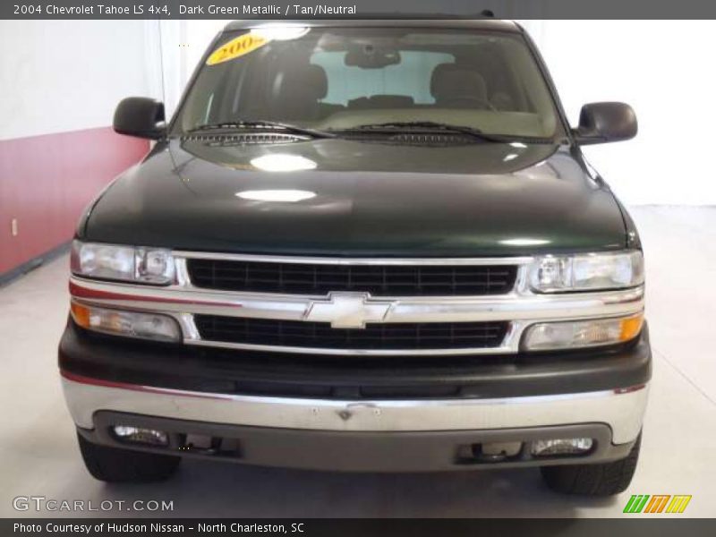 Dark Green Metallic / Tan/Neutral 2004 Chevrolet Tahoe LS 4x4