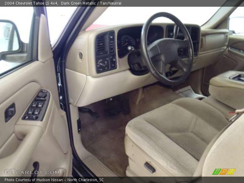 Dark Green Metallic / Tan/Neutral 2004 Chevrolet Tahoe LS 4x4