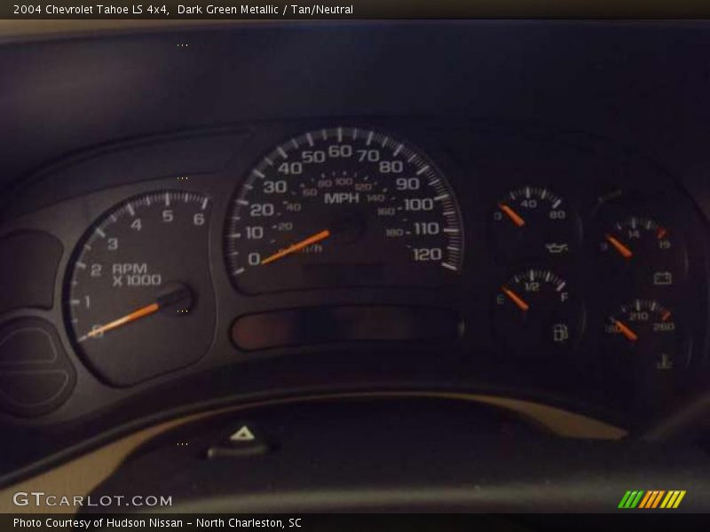 Dark Green Metallic / Tan/Neutral 2004 Chevrolet Tahoe LS 4x4