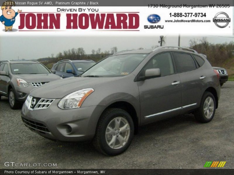 Platinum Graphite / Black 2011 Nissan Rogue SV AWD