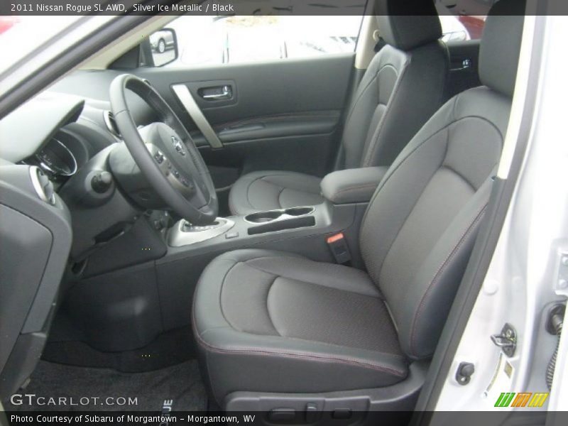 Silver Ice Metallic / Black 2011 Nissan Rogue SL AWD