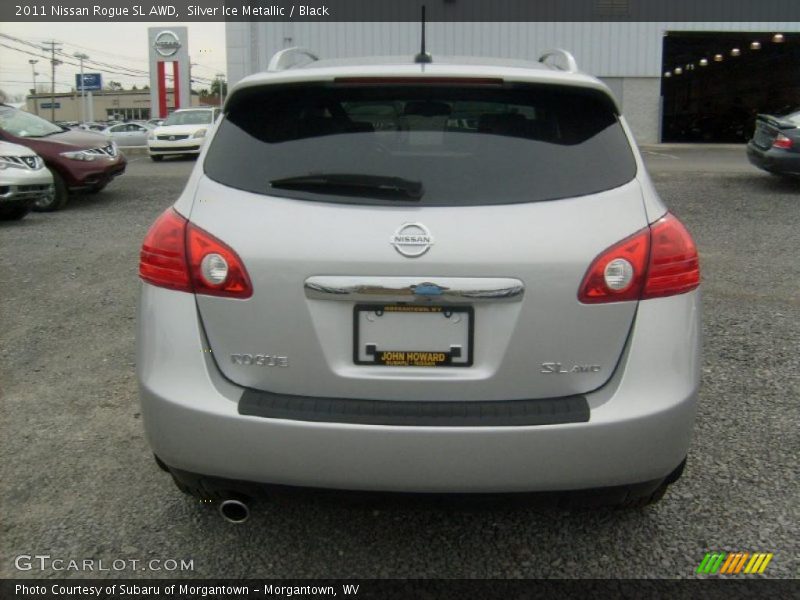 Silver Ice Metallic / Black 2011 Nissan Rogue SL AWD