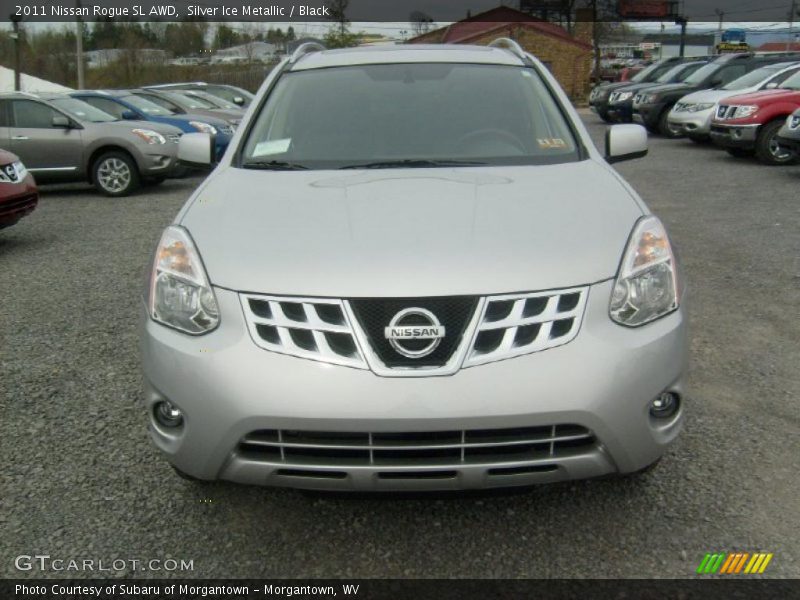 Silver Ice Metallic / Black 2011 Nissan Rogue SL AWD