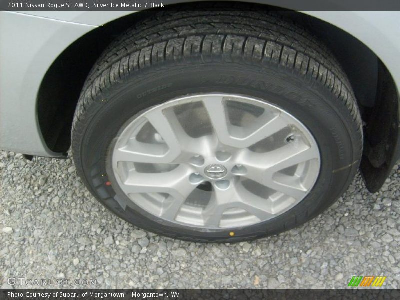 Silver Ice Metallic / Black 2011 Nissan Rogue SL AWD