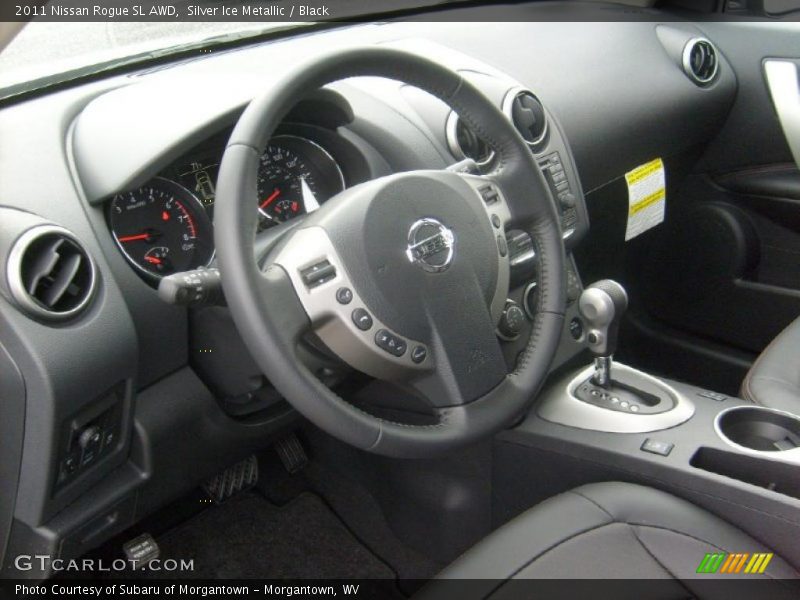 Silver Ice Metallic / Black 2011 Nissan Rogue SL AWD