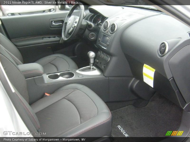 Silver Ice Metallic / Black 2011 Nissan Rogue SL AWD