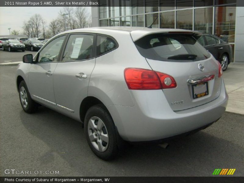 Silver Ice Metallic / Black 2011 Nissan Rogue S AWD