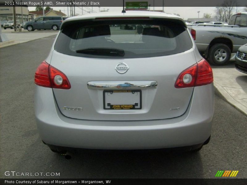 Silver Ice Metallic / Black 2011 Nissan Rogue S AWD