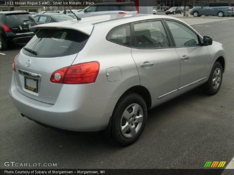 Silver Ice Metallic / Black 2011 Nissan Rogue S AWD