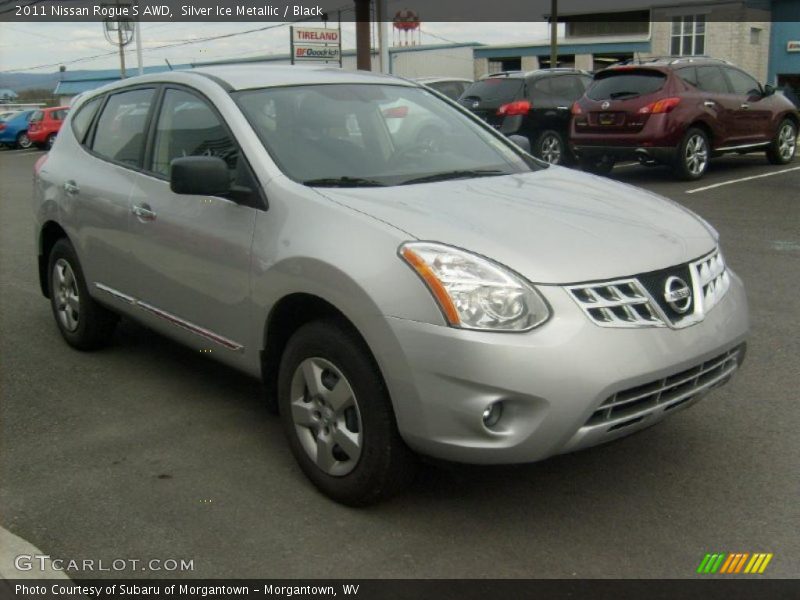 Silver Ice Metallic / Black 2011 Nissan Rogue S AWD