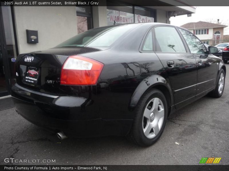 Brilliant Black / Grey 2005 Audi A4 1.8T quattro Sedan