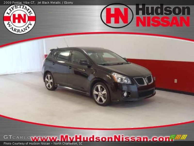 Jet Black Metallic / Ebony 2009 Pontiac Vibe GT