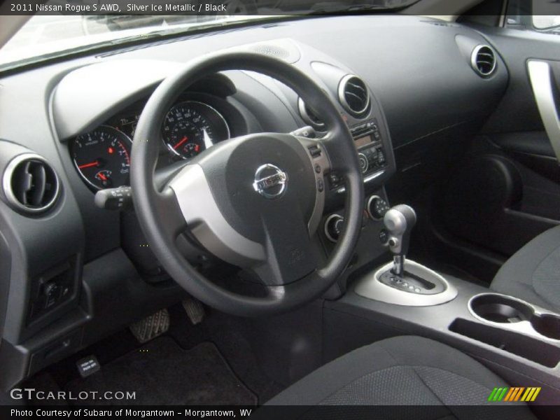 Silver Ice Metallic / Black 2011 Nissan Rogue S AWD