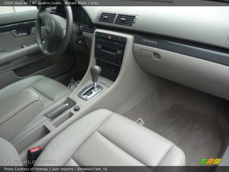 Brilliant Black / Grey 2005 Audi A4 1.8T quattro Sedan